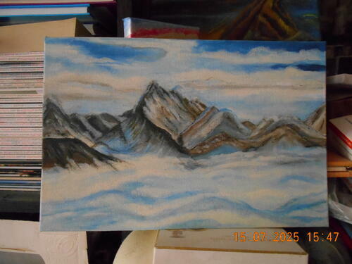 Фотографии готовых работ картин по номерам и алмазной мозаики