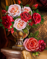 Без бренда «Букет роз в изящной вазе» в Оренбурге