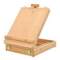 Без бренда «Коробка 6 шт.: Мольберт Две картинки этюдный ящик, настольный, хлопушка 55 см» в Оренбурге