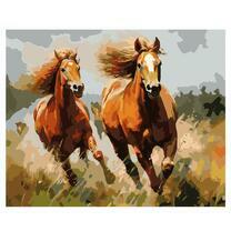 Двое бегущий коней