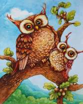 Без бренда «Совёнок с совой на ветке» в Оренбурге