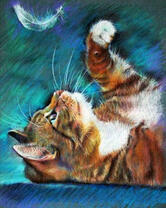 Без бренда «Котенок играет пером» в Оренбурге в интернет-магазине  Без бренда «Котенок играет пером» в Оренбурге