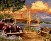 Без бренда «Американский автомобиль на фоне моста через залив» в Оренбурге