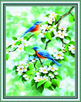 Без бренда «Две птички на цветущей яблоне» в Оренбурге в интернет-магазине  Без бренда «Две птички на цветущей яблоне» в Оренбурге