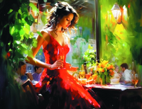 Без бренда «Милая девушка с бокалом шампанского» в Оренбурге