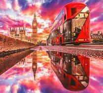 Красочный Лондон на закате дня