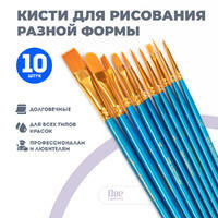 Без бренда «Коробка 250 шт.: Кисти для рисования набор (10 шт)» в Оренбурге в интернет-магазине Без бренда «Коробка 250 шт.: Кисти для рисования набор (10 шт)» в Оренбурге