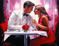 Без бренда «Пара на свидании в ресторане» в Оренбурге в интернет-магазине  Без бренда «Пара на свидании в ресторане» в Оренбурге