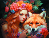 Без бренда «Рыжая девушка и рыжая лисица» в Оренбурге в интернет-магазине  Без бренда «Рыжая девушка и рыжая лисица» в Оренбурге