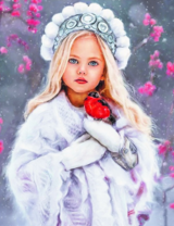 Девочка-снегурочка