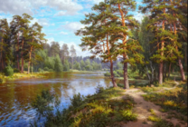 Без бренда «Хвойный лес и река» в Оренбурге в интернет-магазине  Без бренда «Хвойный лес и река» в Оренбурге