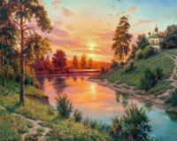 Без бренда «Вид на реку на закате» в Оренбурге в интернет-магазине  Без бренда «Вид на реку на закате» в Оренбурге