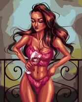 Без бренда «Девушка в нижнем белье с бокалом вина» в Оренбурге